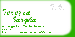 terezia vargha business card